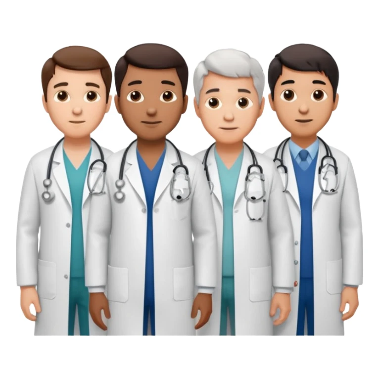 5 doctor staff all men make the differ in age sticker