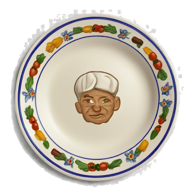 Traditional Romanian plate  sticker