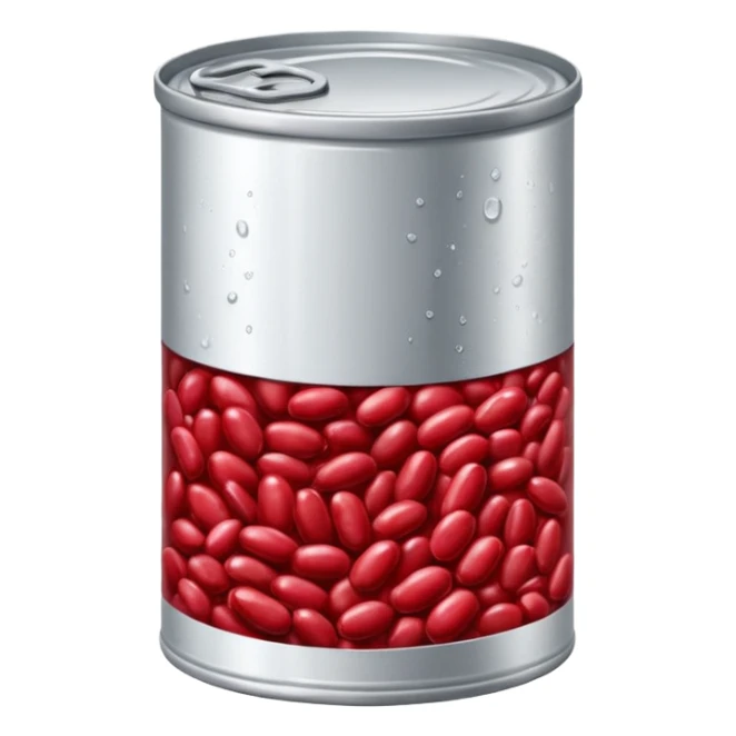can of beans sticker