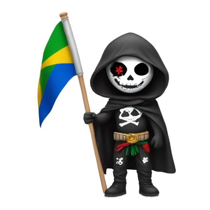 uma caveira com a bandeira do paquistao sticker