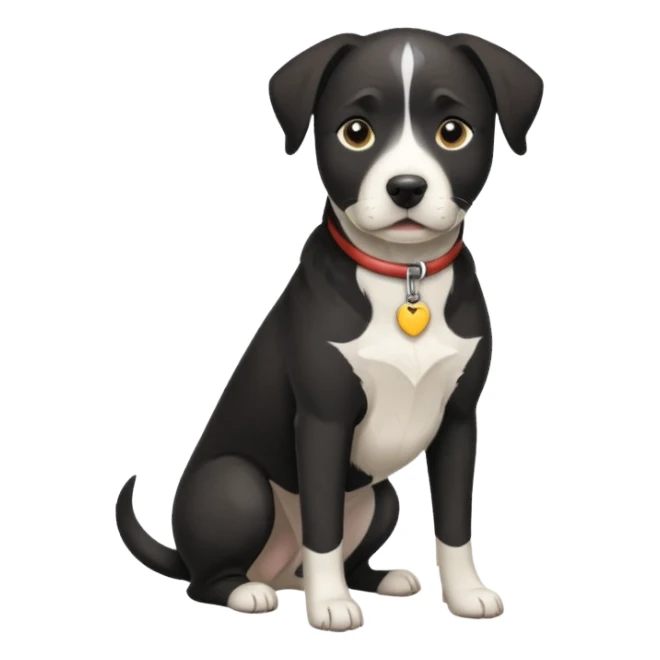 Black and white pit lab mix sticker