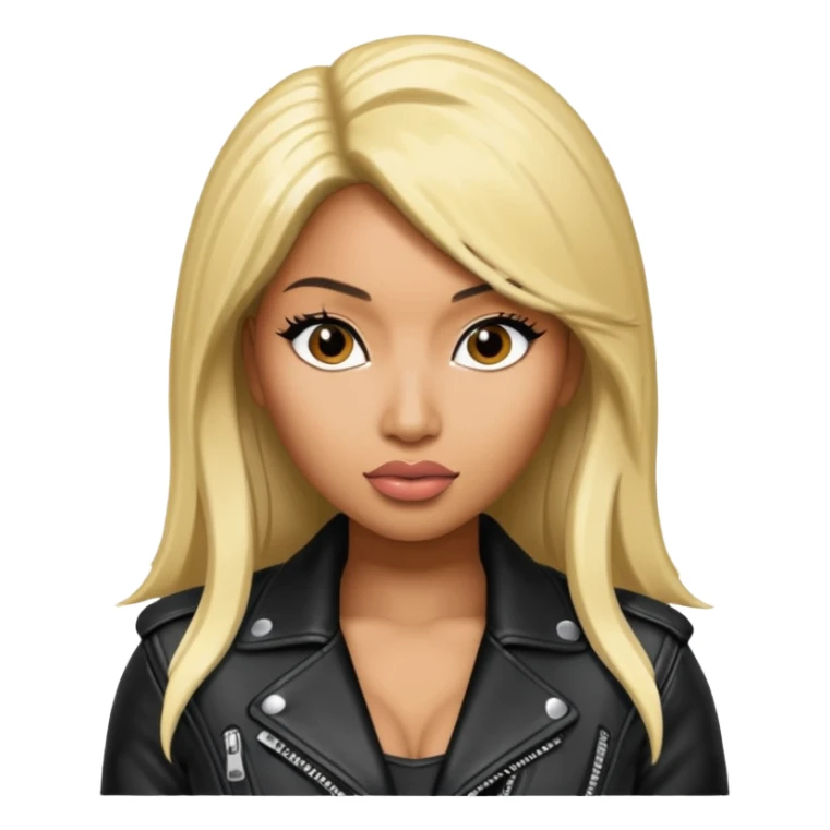 Nicki Minaj wear leather jacket sticker