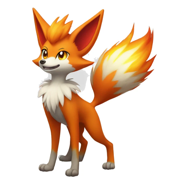 Delphox-Braixen Full body sticker