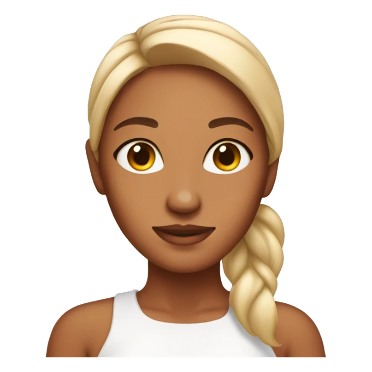 skincare tan girl sticker