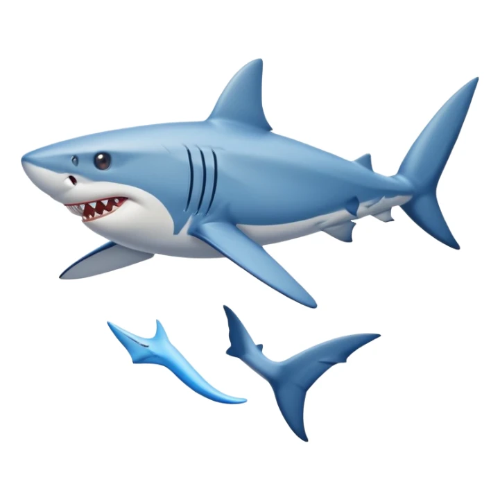 Shark with legs and nike shoes sticker