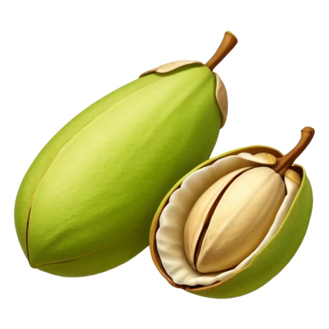 raw pistachio with shell, natural and organic sticker