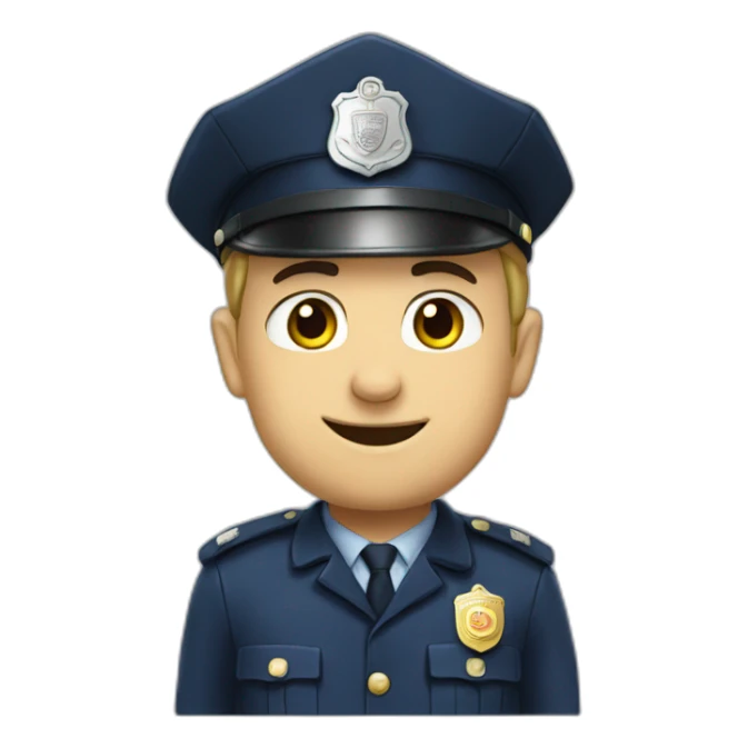 Politie Dennis being cute sticker