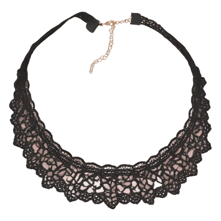 Black lace choker necklace sticker