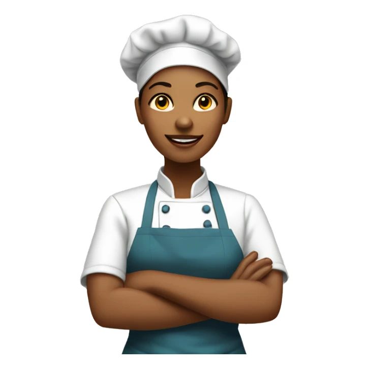 volunteer chef woman sticker