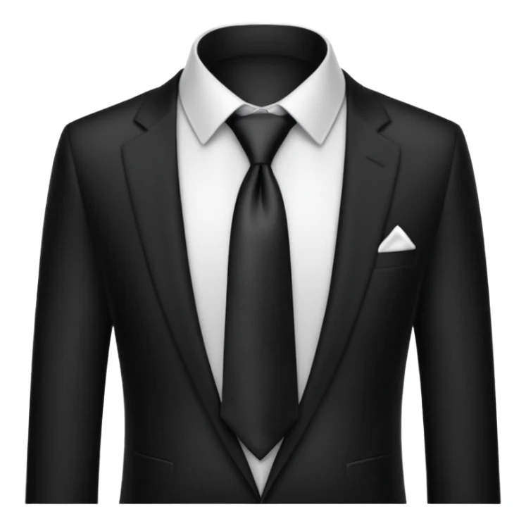 black neck tie sticker