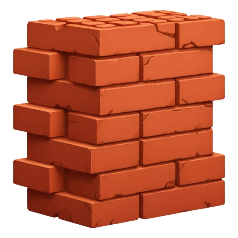 An auto which is full of bricks sticker