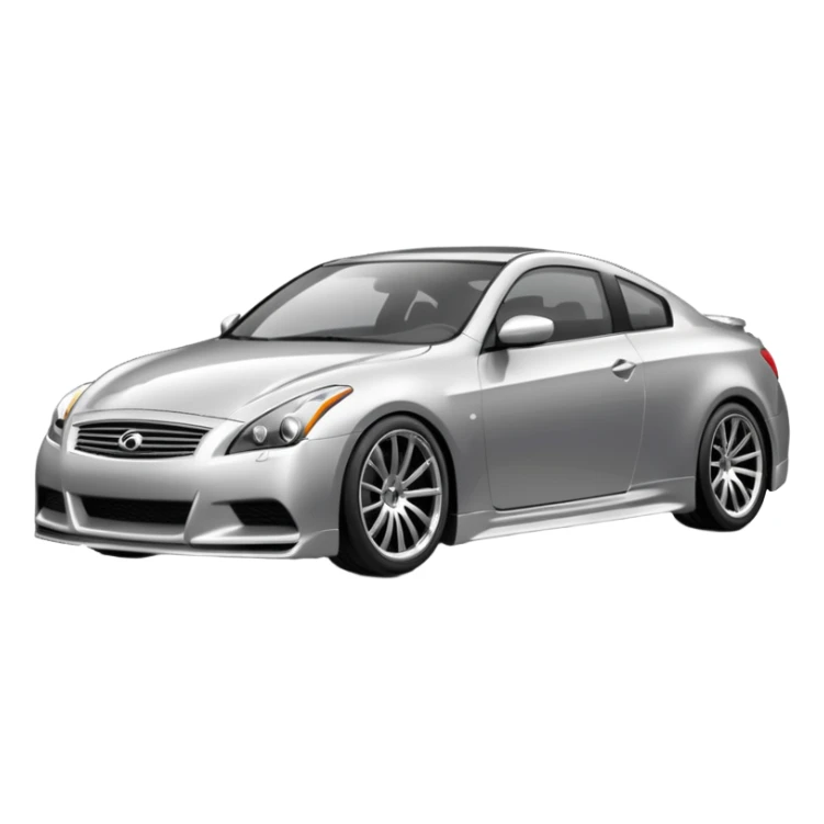 G37 coupe car lowered with mags sticker