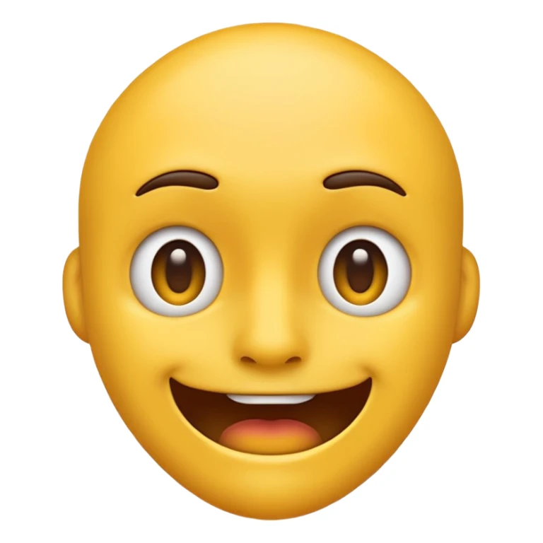 Normal emoji but the jawline is very sharp sticker