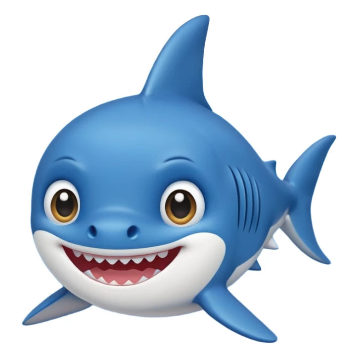 Blue Baby shark sticker