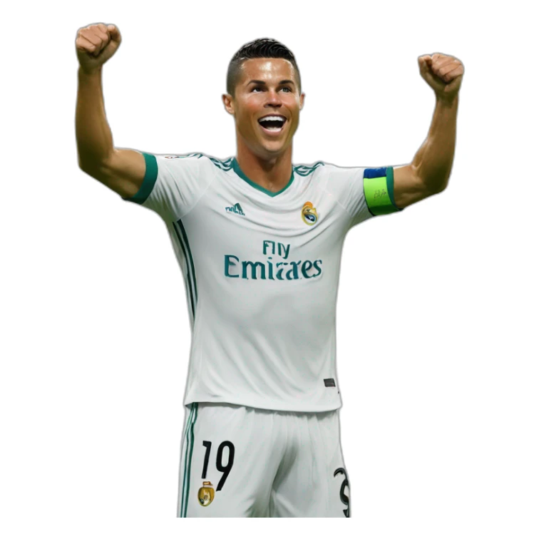 Ronaldo doing his siuuu celebration sticker