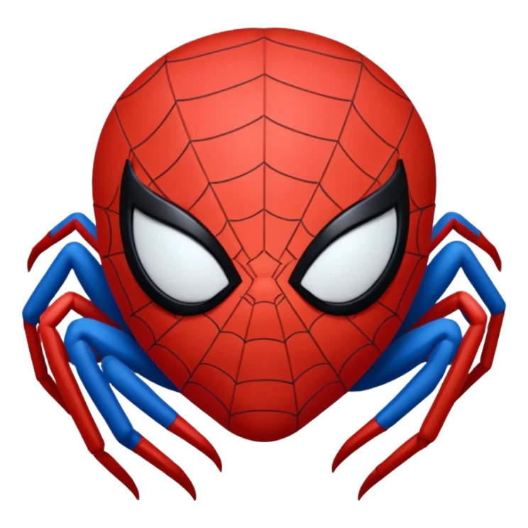 emoji de spiderman durmiendo sticker