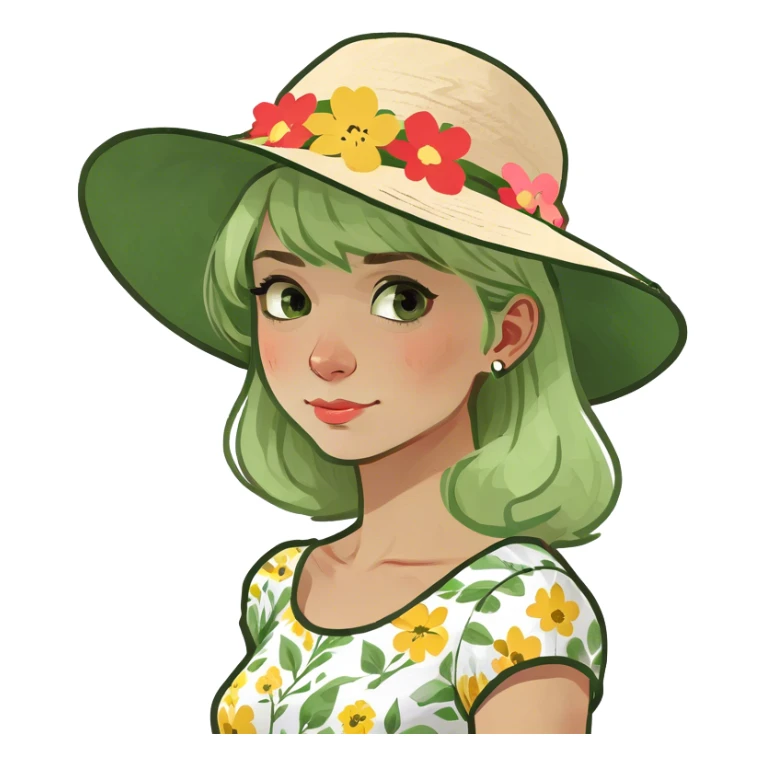 Blond girl sticker