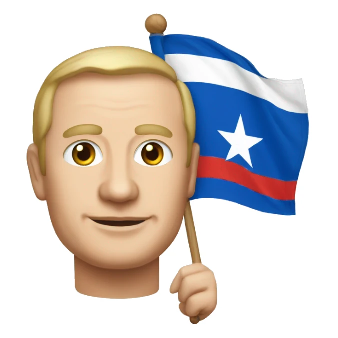 Vladimir poutine avec le drapeau de la corse   sticker