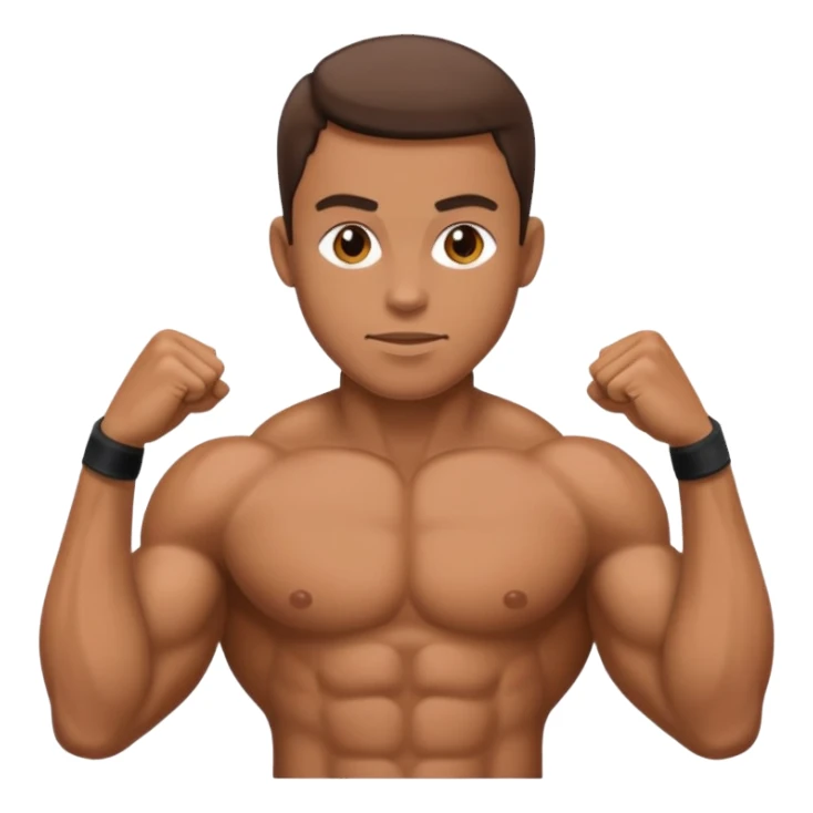 person raising arms sticker