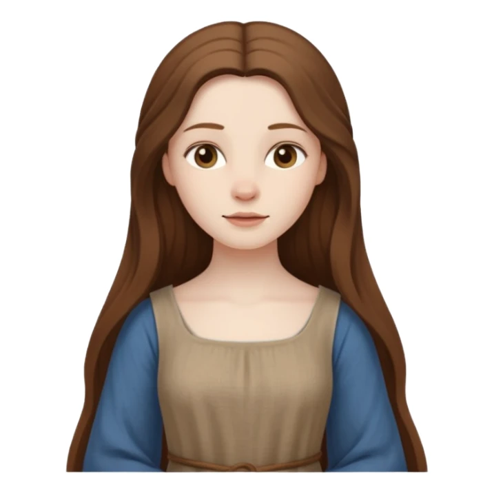 medieval woman sticker