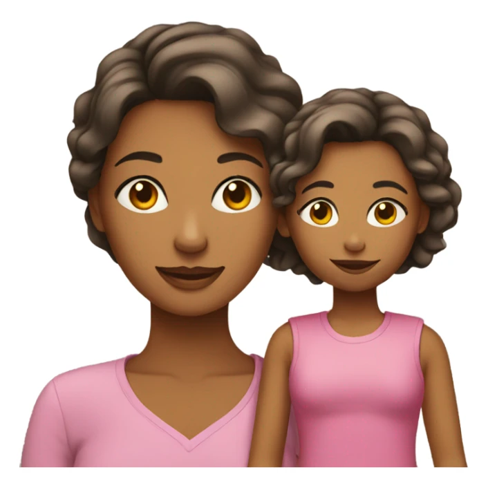 mom with daughter sticker