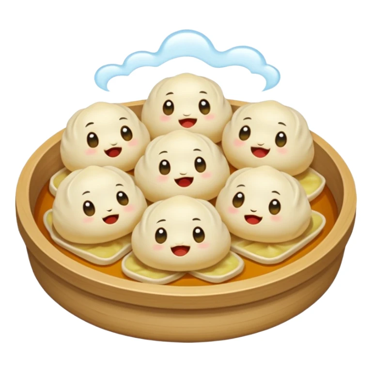 Little dumplings being eaten  sticker