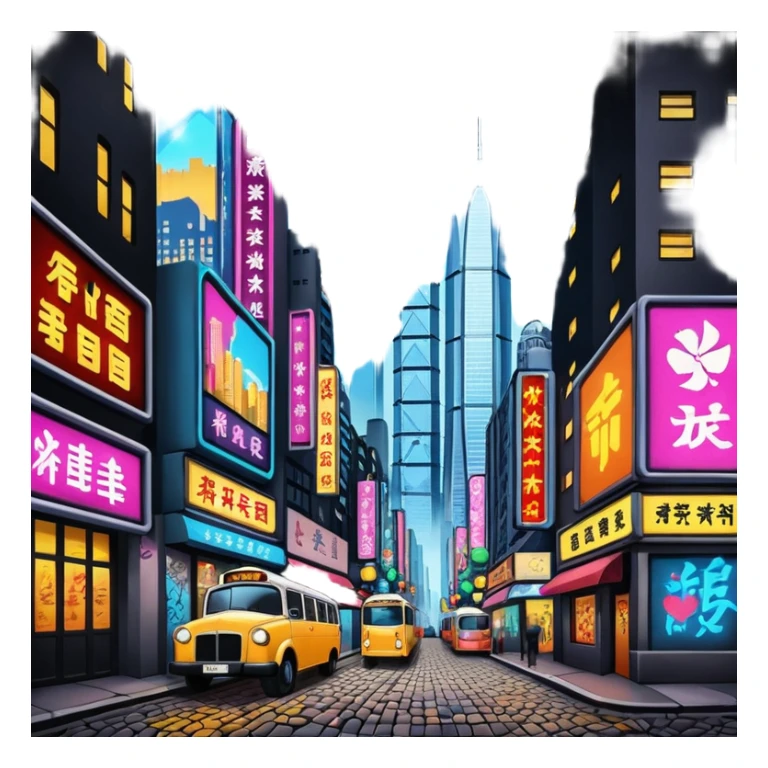 Hong Kong mix with Berlin sticker