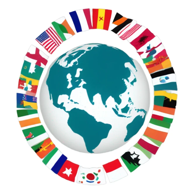 countries of the world flags sticker