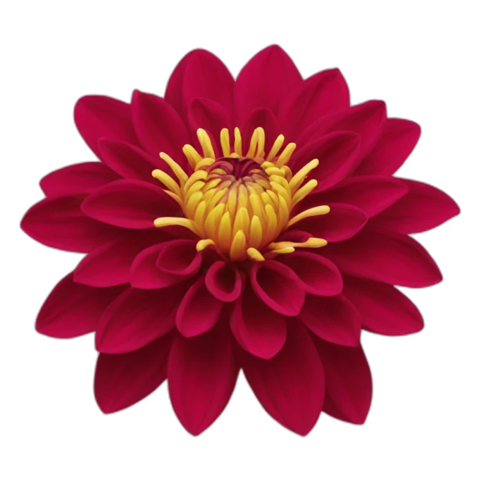 Crimson dahlia sticker