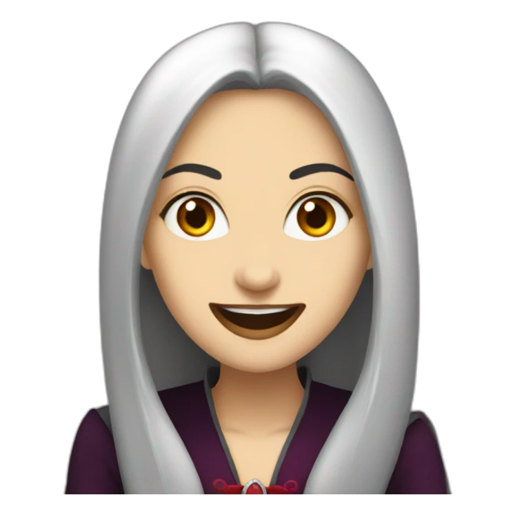 Vampire turkish women smile sticker