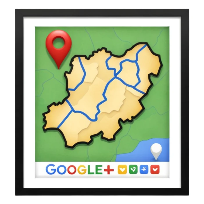 Google maps of Belgium  sticker