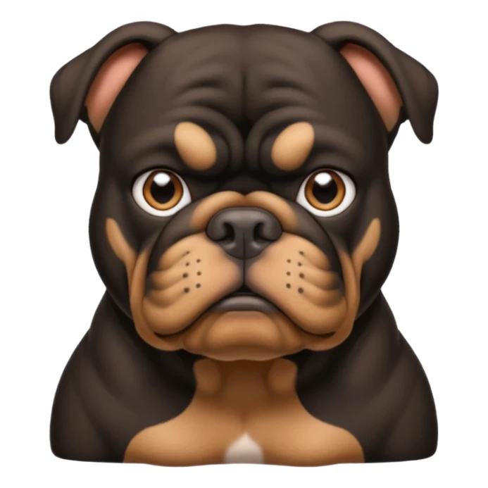 black bulldog Y3 sticker