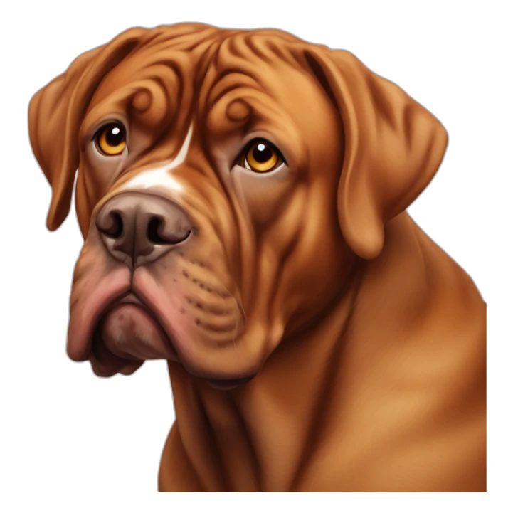 french mastiff bull cross sticker