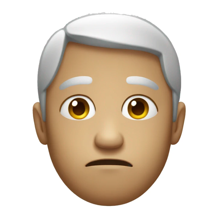 sad face emoji sticker