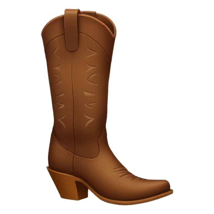 Brown cowgirl boots sticker
