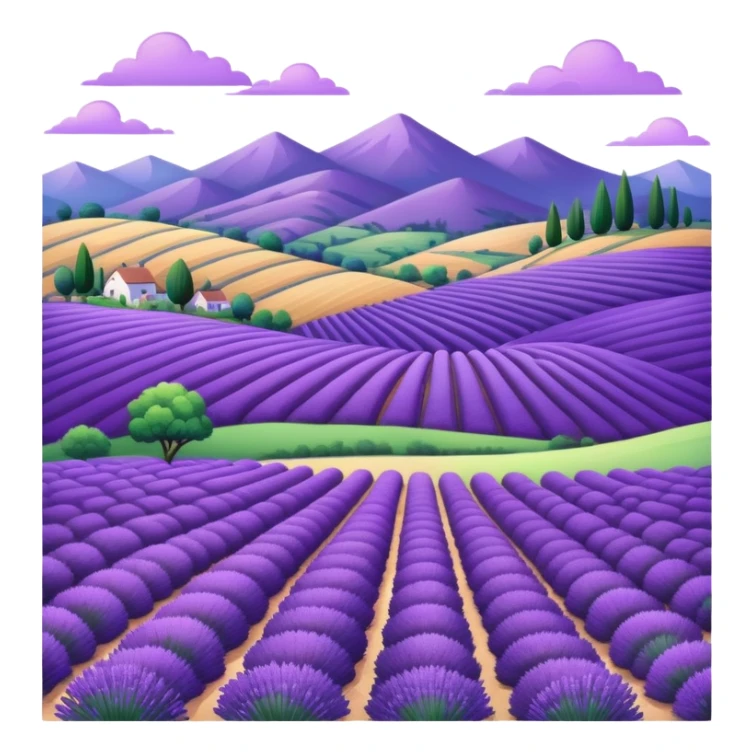 Purple  scenery  sticker