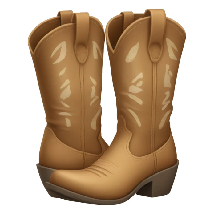 Beach cowgirl boots sticker