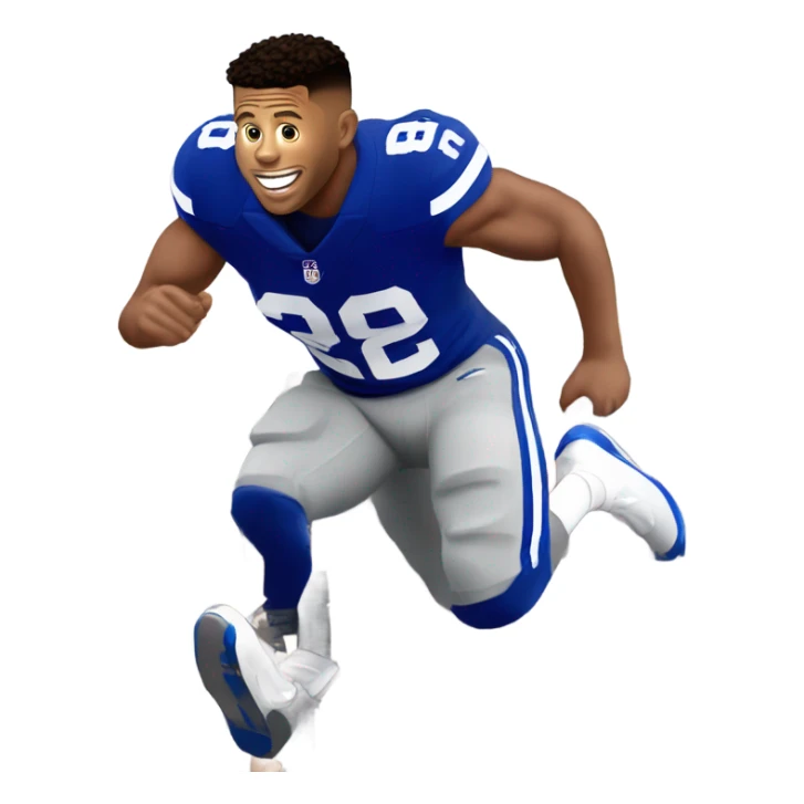 Saquon Barkley jumping over Empire State Building sticker