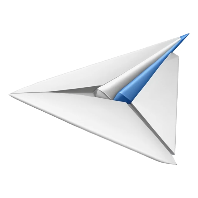 emoji avion de papel sticker