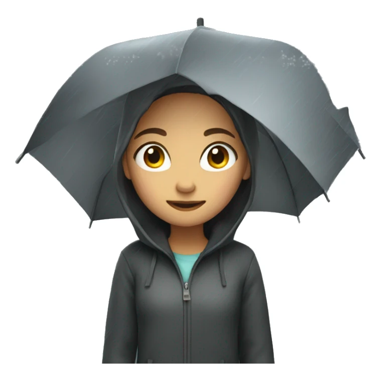 girl in the rain sticker