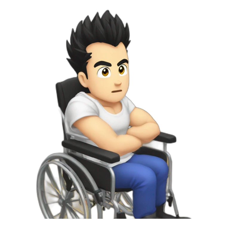 beast gohan in a wheelchair sticker
