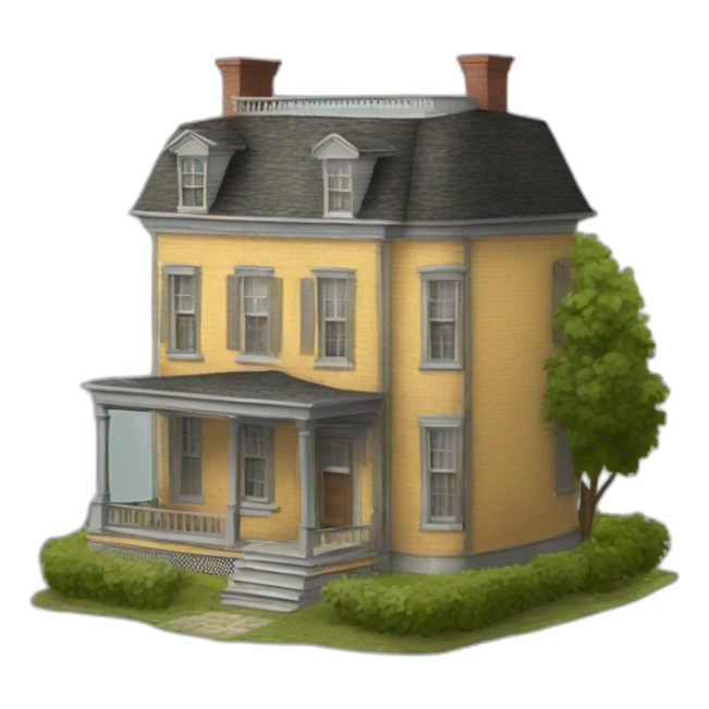 19th century house sticker