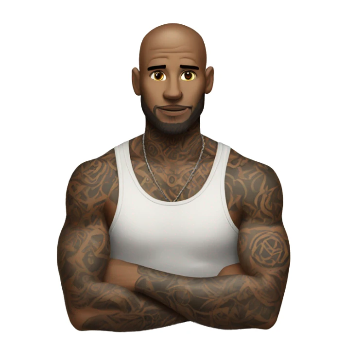 tattooed man very attractive sticker