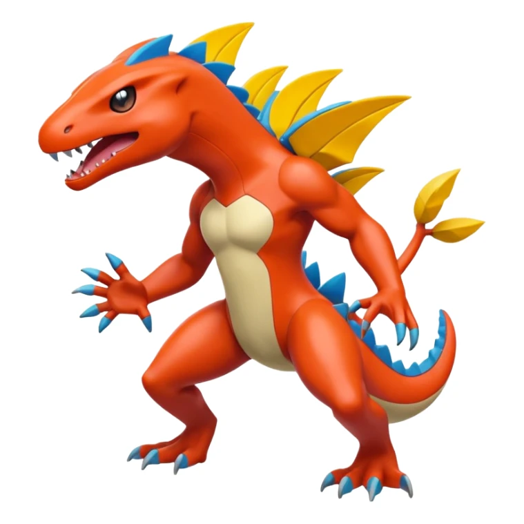Crocalor-Cyclizar-Coalossal-Pokémon, full body sticker