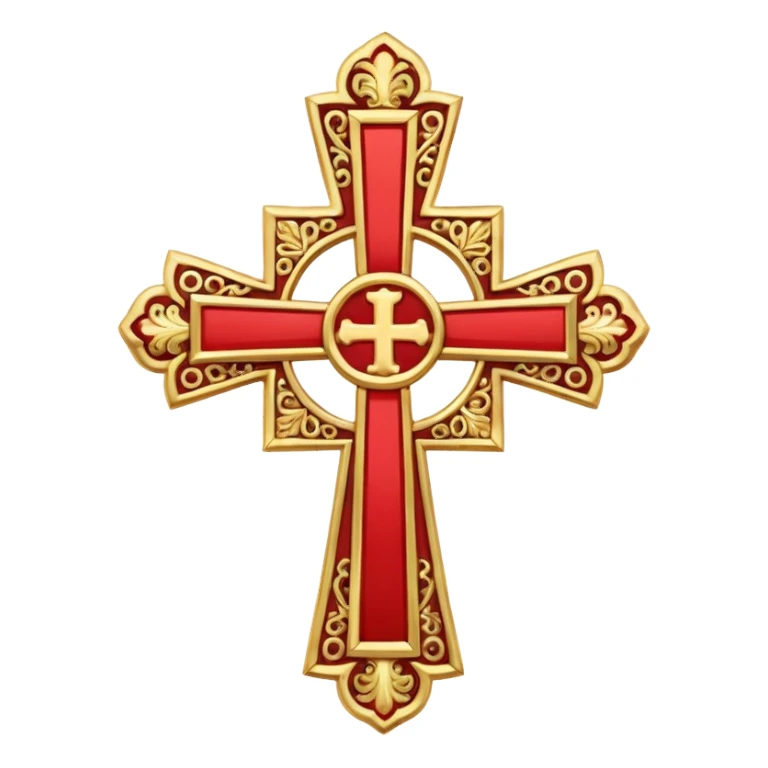 Eastern Orthodox cross. Transparent bakgrund. sticker