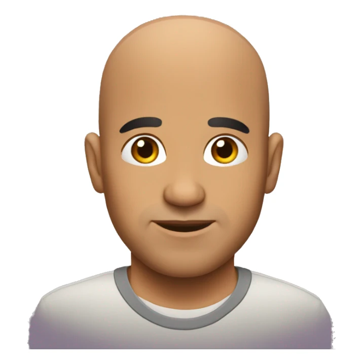 Bald Latino man sticker