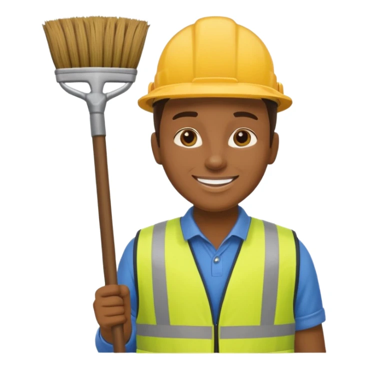 Street Cleaner - broom & vest





 sticker