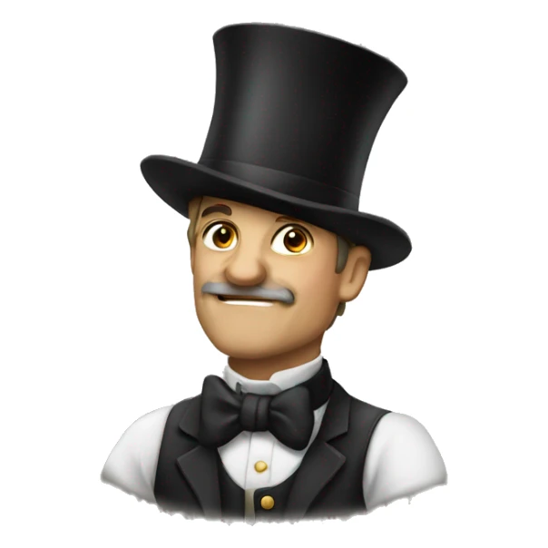 Shart with tophat sticker