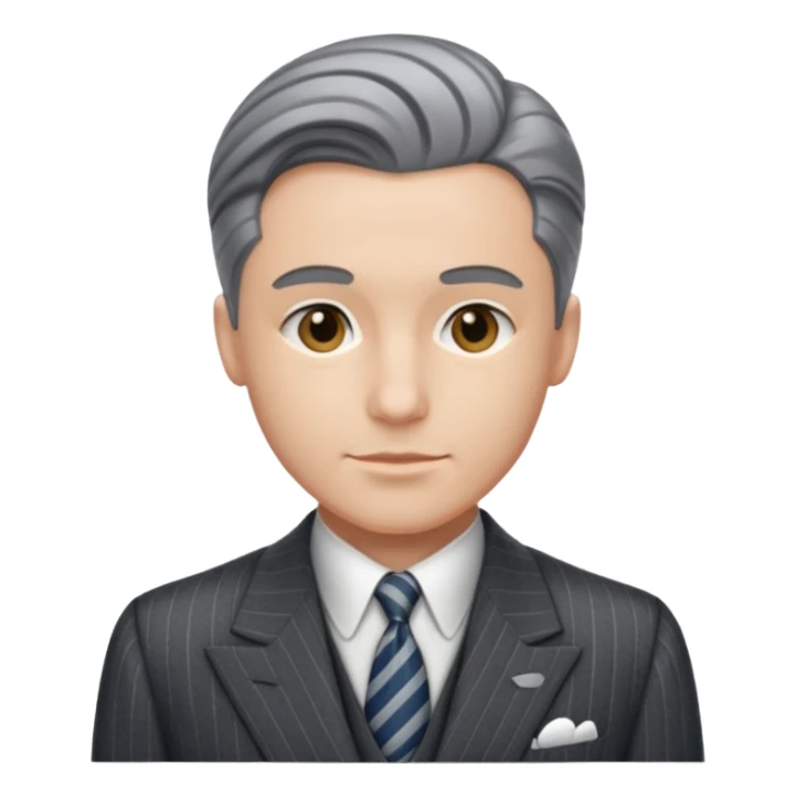 A person wearing a 1940s suit sticker