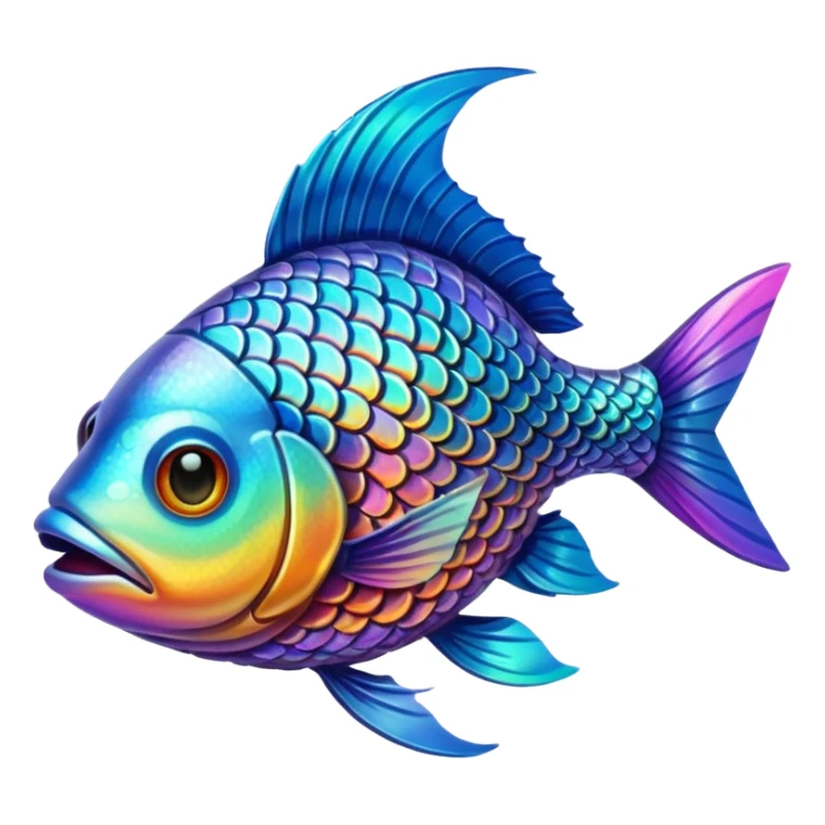 High resolution fish sticker